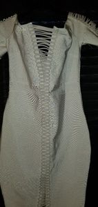 Sexy white bandage dress